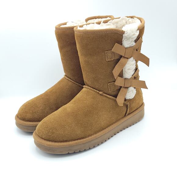 Kookaburra Shoes - Koolaburra by UGG Victoria Short Winter Boots 1015874 Chestnut women's size 5